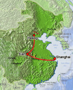 Reisebericht China: Karte