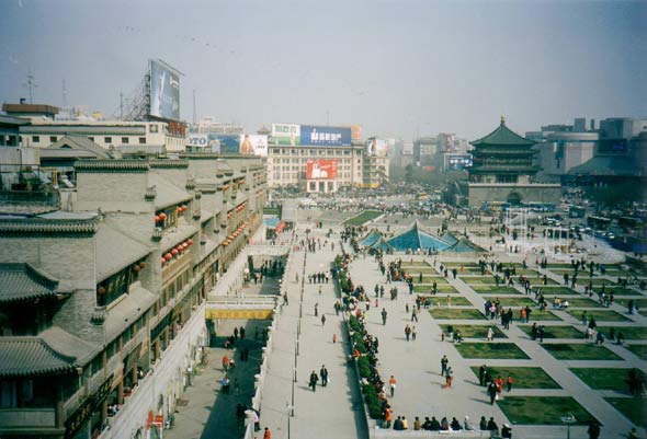 Xian: zwischen Drum Tower und Bell Tower