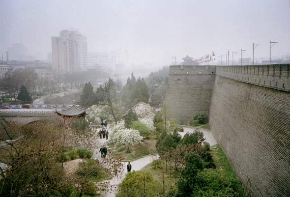 Stadtmauer, Blick auf Park