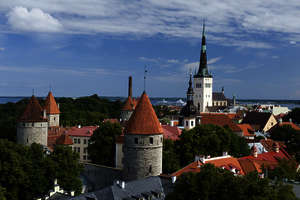 Blick auf die Altstadt von Tallin Blick auf die Altstadt von Tallin
