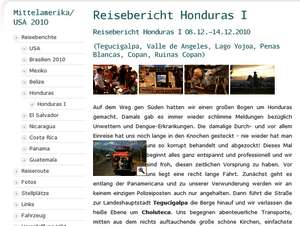 Reisebericht Honduras I Reisebericht Honduras I