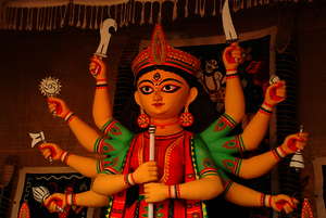Statue der Göttin Durga Statue der Göttin Durga