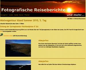 Entlang der Sprengisandur-Hochlandpiste (F 26) Entlang der Sprengisandur-Hochlandpiste (F 26)
