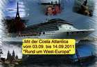 Mit der Costa Atlantica "Rund um West-Europa"