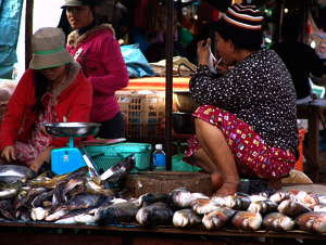 Markt in Kambodscha Markt in Kambodscha