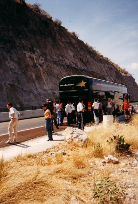 Unfreiwillige Buspause in Mexico