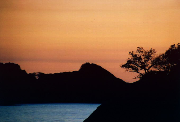 Sonnenunterangssilhouette