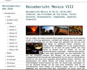 Reisebericht Mexico VIII Reisebericht Mexico VIII