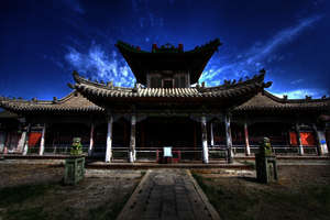 Der Winterpalast des Bogd Khan. Der Winterpalast des Bogd Khan.