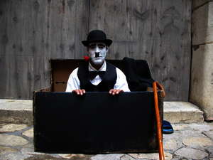 Pantomine auf dem World Buskers Festival Pantomine auf dem World Buskers Festival