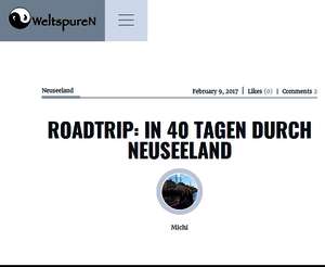 Roadtrip: Neuseeland in 40 Tagen Roadtrip: Neuseeland in 40 Tagen