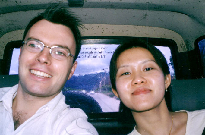 tommy und ilene im Auto