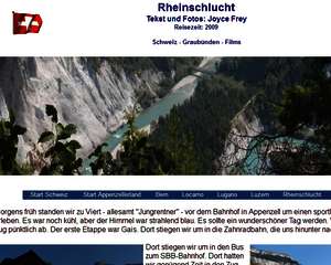 Flims Rheinschlucht Flims Rheinschlucht
