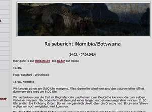 Reisebericht: In 3 Wochen durch Namibia und Botswana Reisebericht: In 3 Wochen durch Namibia und Botswana
