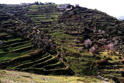 Blick über das Bergland im Osten Syriens Blick über das Bergland im Osten Syriens