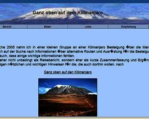 Ganz oben auf dem Kilimanjaro