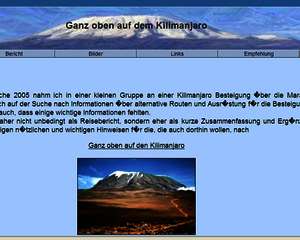 Ganz oben auf dem Kilimanjaro Ganz oben auf dem Kilimanjaro