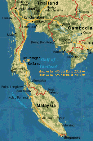 Karte vom Reisebericht