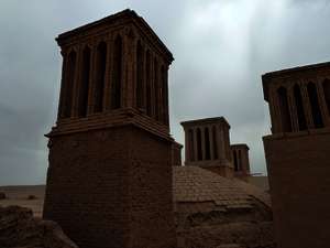 Windtürme in Meybor bei Yazd