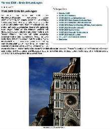 Städtereise nach Florenz im Herbst 2009