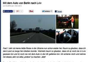 Mit dem Auto von Berlin nach Lviv (Lemberg) Mit dem Auto von Berlin nach Lviv (Lemberg)