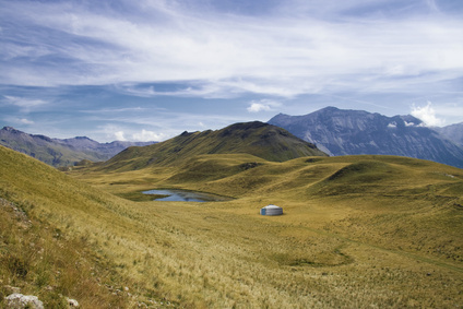Heiße Quellen in Changai, Mongolei