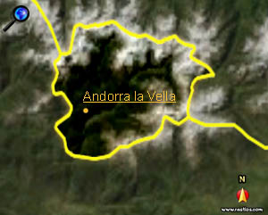 Vorschaukarte Andorra bitte klicken für interaktive Kartenansicht