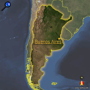 Vorschaukarte Argentinien bitte klicken für interaktive Kartenansicht