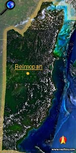 Vorschaukarte Belize bitte klicken für interaktive Kartenansicht