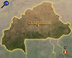 Vorschaukarte Burkina Faso bitte klicken für interaktive Kartenansicht