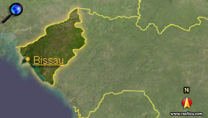 Vorschaukarte Guinea-Bissau bitte klicken für interaktive Kartenansicht