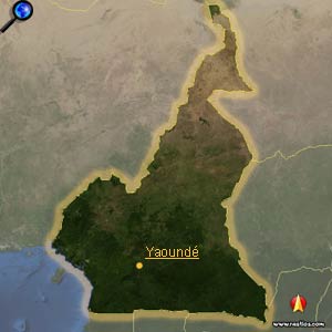Vorschaukarte Kamerun bitte klicken für interaktive Kartenansicht