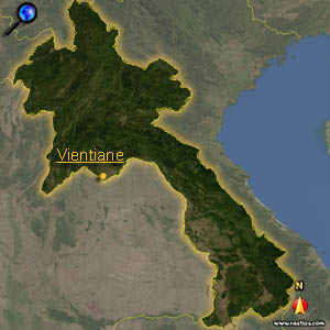 Vorschaukarte Laos bitte klicken für interaktive Kartenansicht