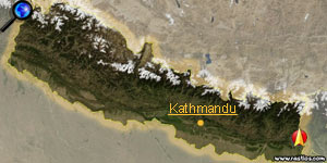 Vorschaukarte Nepal bitte klicken für interaktive Kartenansicht