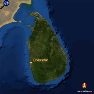 Vorschaukarte Sri Lanka bitte klicken für interaktive Kartenansicht