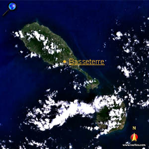 Vorschaukarte St. Kitts und Nevis bitte klicken für interaktive Kartenansicht