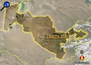 Vorschaukarte Usbekistan bitte klicken für interaktive Kartenansicht