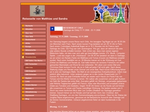 Reisebericht aus Chile 11.11.2006 - 25.11.2006
