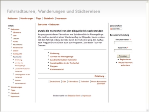 Tschechien 2004: Durch die Tschechei von der Elbquelle bis nach Dresden