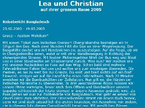Mit dem Rucksack nach Bangladesch