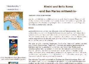 Rimini und Bella Roma..