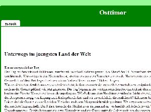 UNterwegs im jüngsten Land der Welt