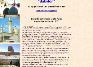 On the way to Babylon: Irak Rundreise 2003