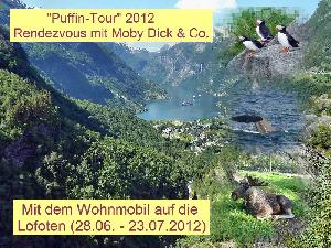"Puffin"-Tour 2012 - Rendezvous mit Moby Dick & Co.