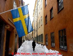 Stockholm - Wintermärchen mit Dachlawinen