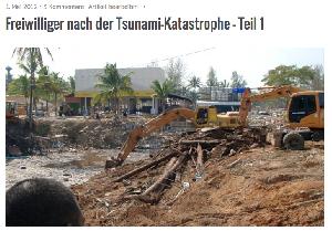Freiwilliger nach der Tsunami-Katastrophe, Teil 1