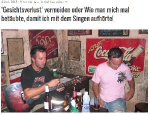 Gesichtsverlust vermeiden oder: Wie ich mal betäubt wurde, damit ich mit dem Singen aufhöre