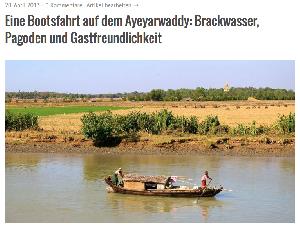 Eine Bootsfahrt auf dem Ayeyarwaddy: Brackwasser, Pagoden und Gastfreundlichkeit