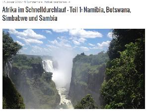 Afrika im Schnelldurchlauf 1: Namibia, Botswana, Simbabwe und Sambia