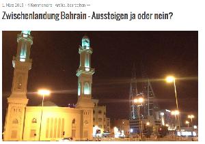 Zwischenlandung Bahrain – Aussteigen ja oder nein?